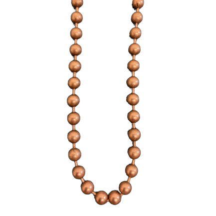 Copper Coloured No. 10 Chain Continuous Loop (4.5mm Ball)